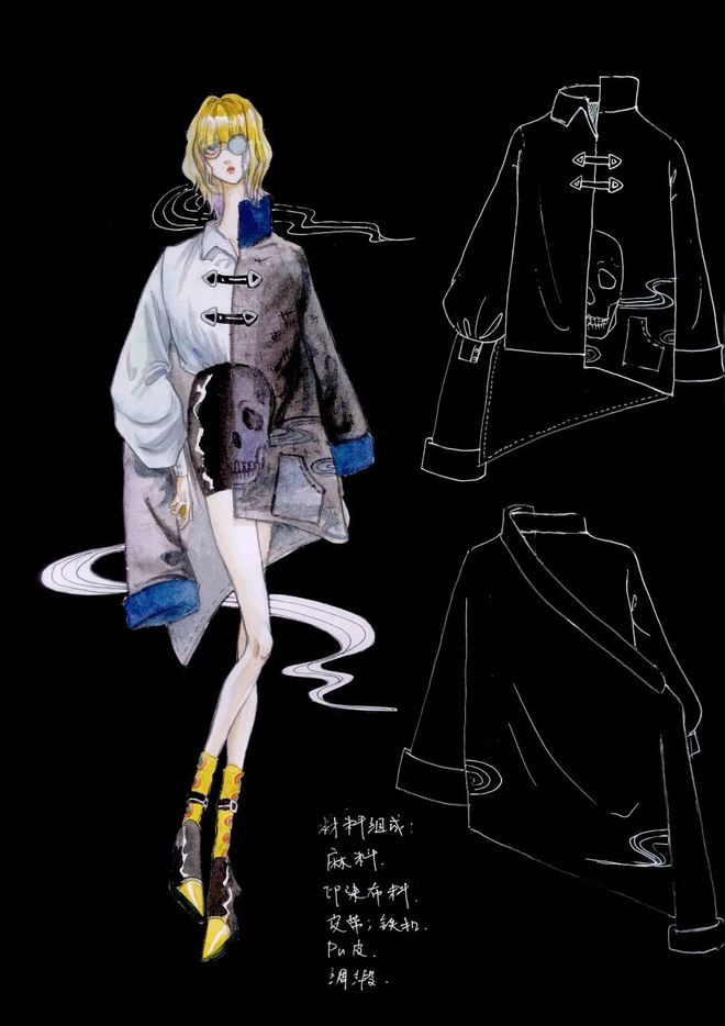 該看！服裝設計效果圖師生作品成果展 創(chuàng)意與技藝的交織盛宴